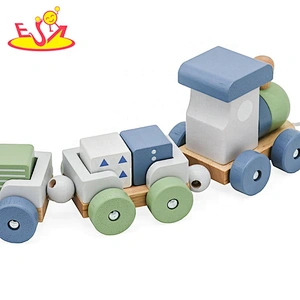 2021 New hottest educational wooden block train toy for kids W04A528
