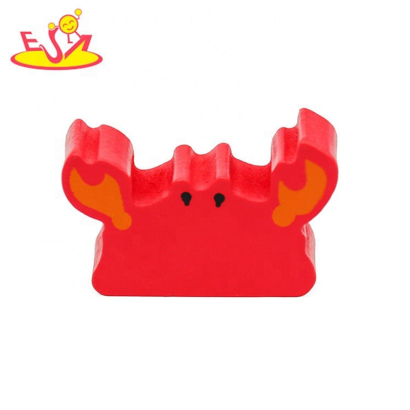 2021 Customize educational wooden animal block puzzle for children W14A252