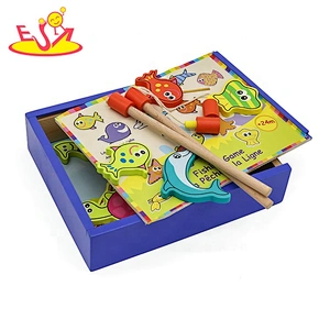 wholesale baby wooden toys fishing funny kids wooden toys W01A088