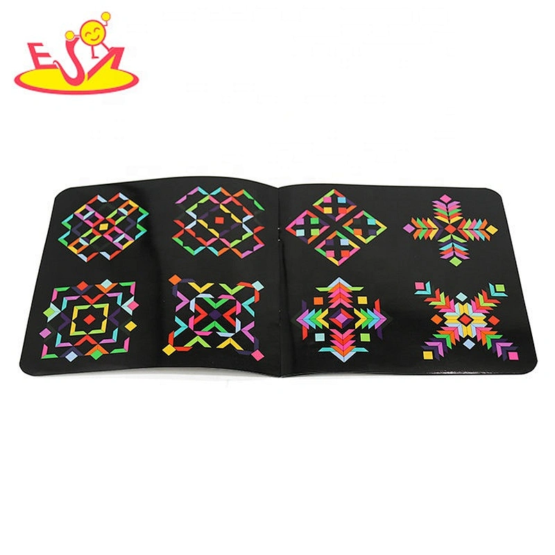2021 Hot selling 80 pcs educational wooden shape puzzles for toddlers W14A255