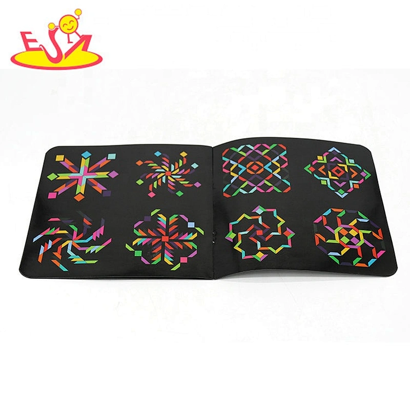2021 Hot selling 80 pcs educational wooden shape puzzles for toddlers W14A255