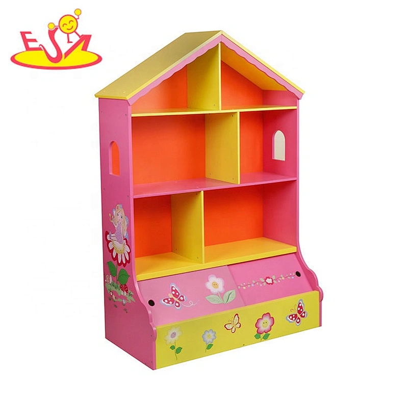 Wholesale multi grid wooden small storage shelf used in home or kindergarten W08C317