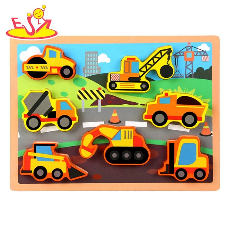 Customize animals wooden chunky jigsaw puzzles for kids W14D109