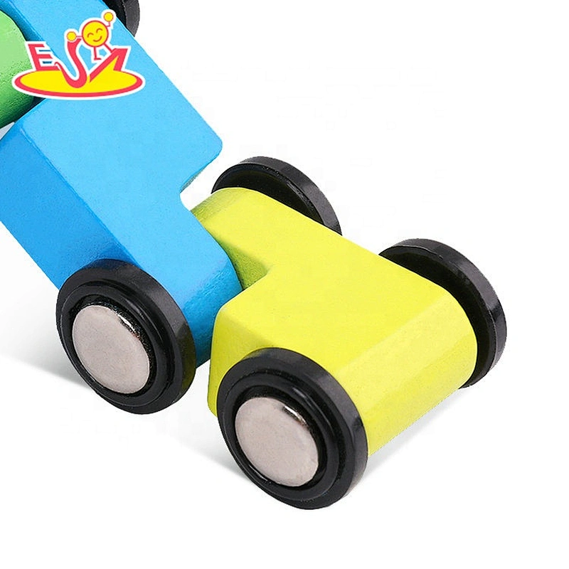 New arrival educational baby wooden track car toys for gift W04E094