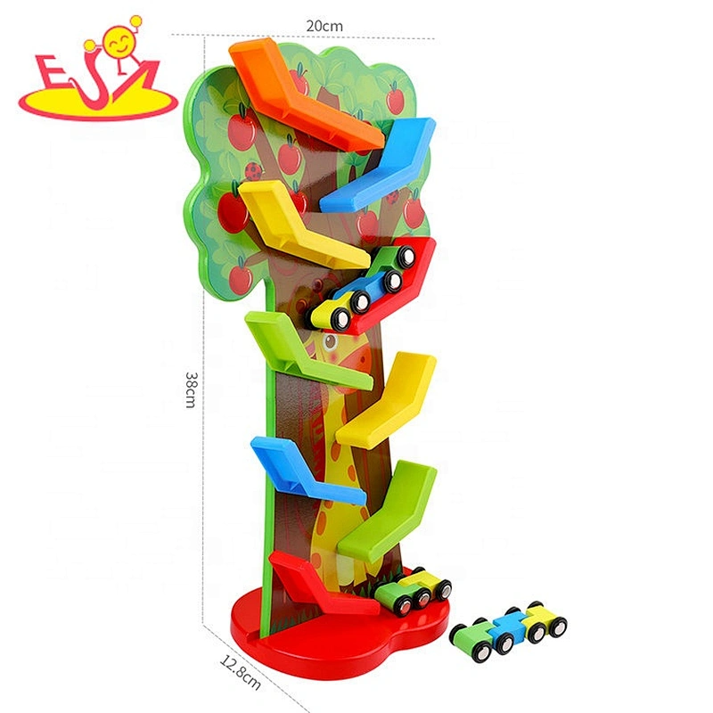New arrival educational baby wooden track car toys for gift W04E094