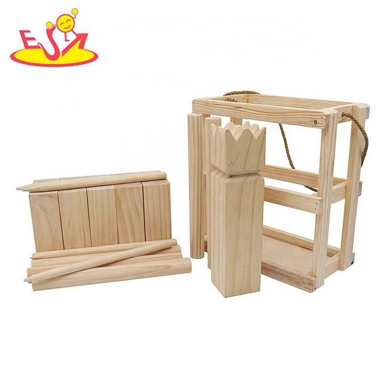 2020 high quality outdoor wooden kubb lawn game wholesale W01D031