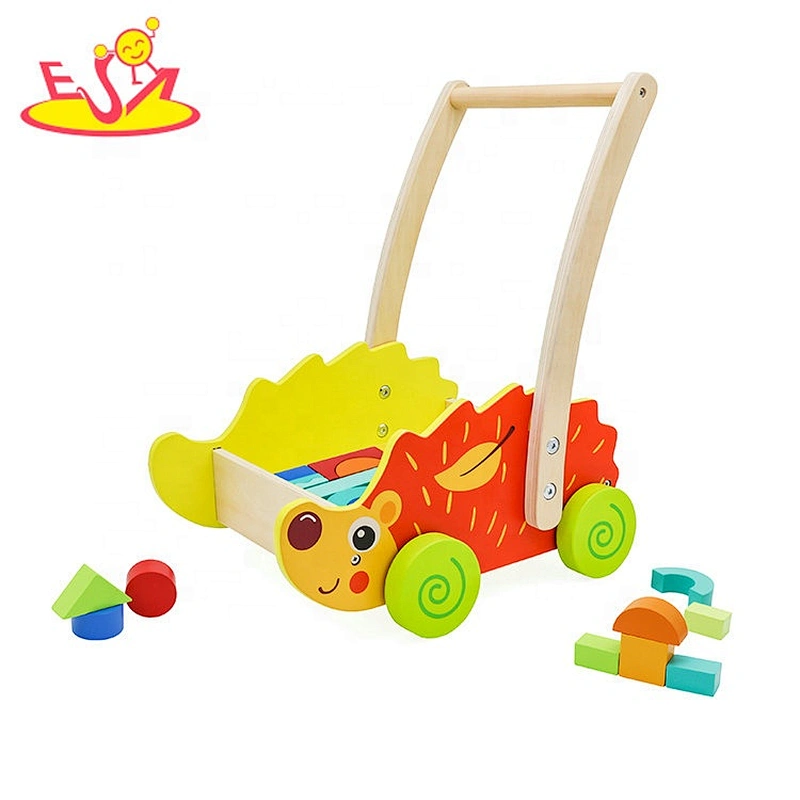 2021 wholesale pull car designed wooden Blocks car for toddlers W13C044