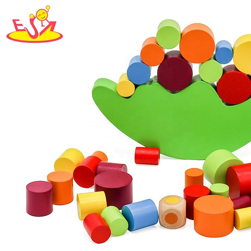 2021 New design preschool wooden block balance toy for children W11F095