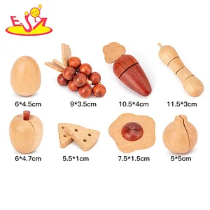 2021 New released pretend wooden microwave toy for kids W10D285