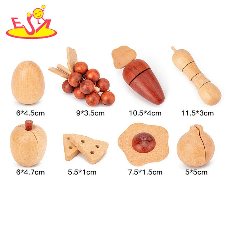 2021 New released pretend wooden microwave toy for kids W10D285