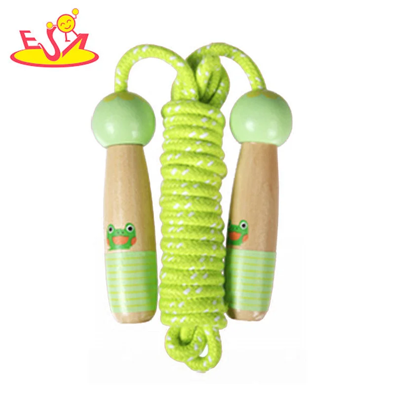 wholesale high quality wooden kids jump rope with CUSTOMIZE  W01A372D