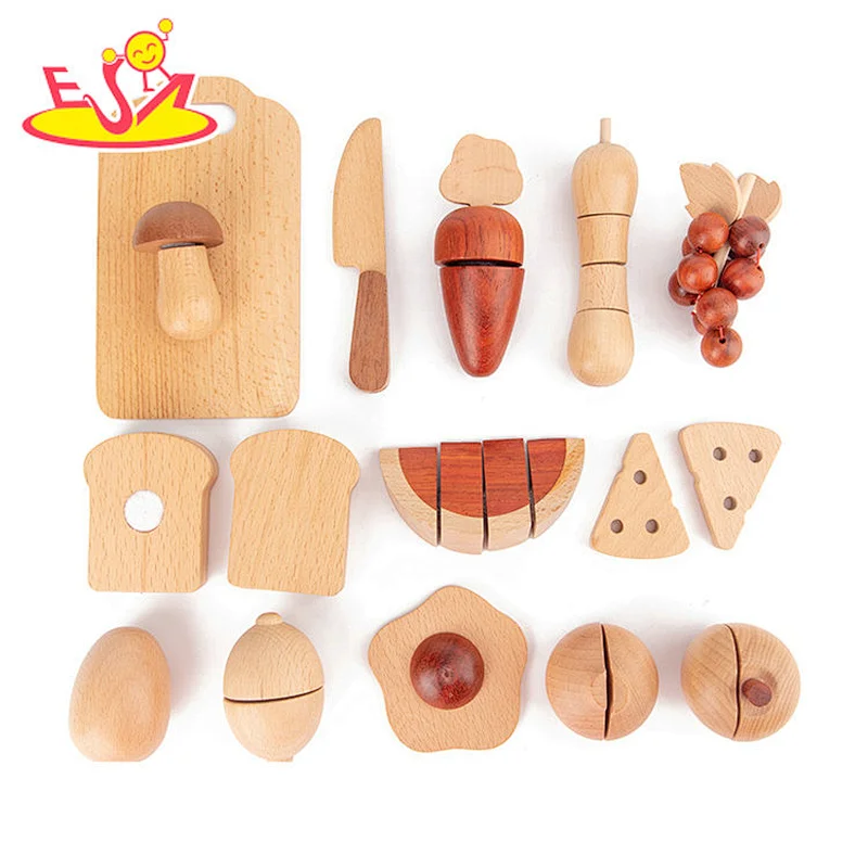 2021 New released pretend wooden microwave toy for kids W10D285