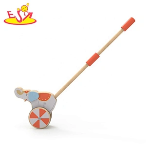 New design educational wooden baby push walker for wholesale W05A029