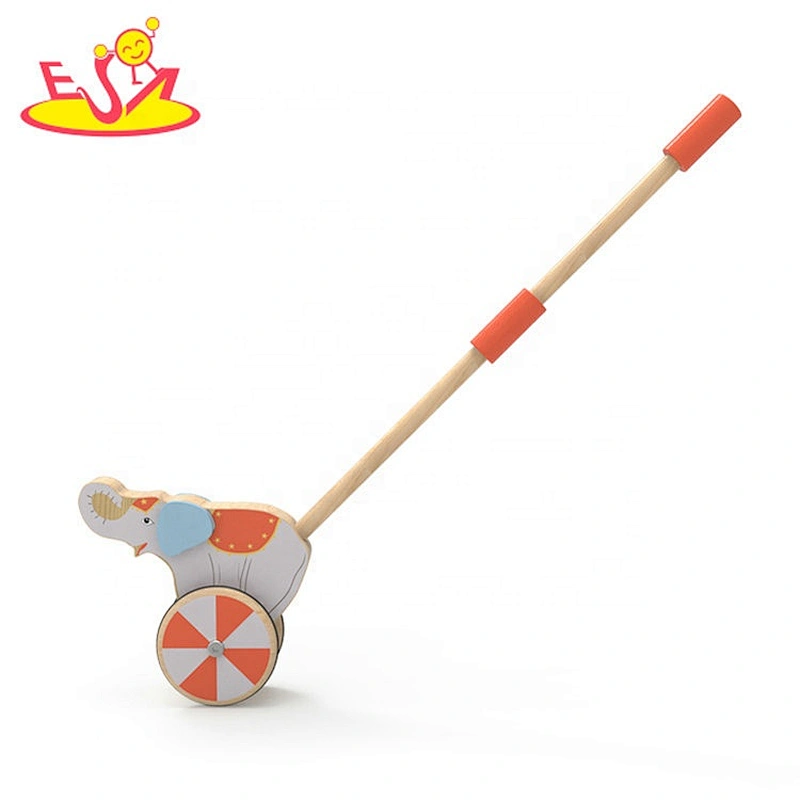 New design educational wooden baby push walker for wholesale W05A029