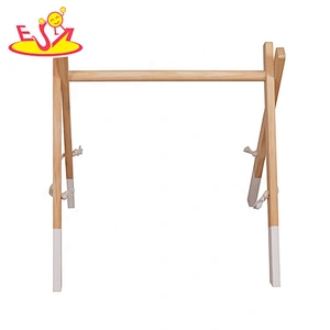2021 high quality natural wooden infant play gym with customize W08K294