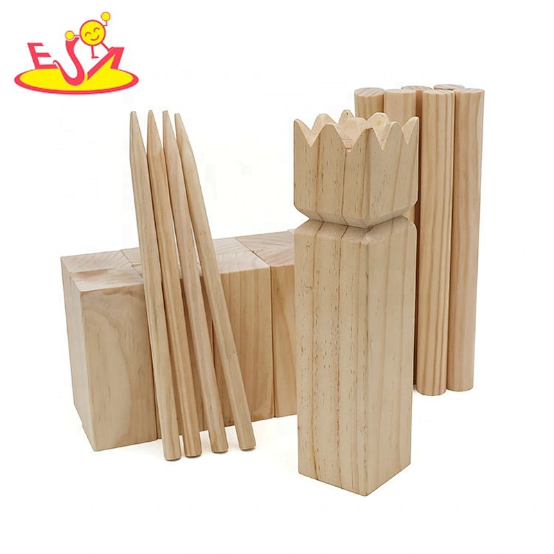 2020 high quality outdoor wooden kubb lawn game wholesale W01D031