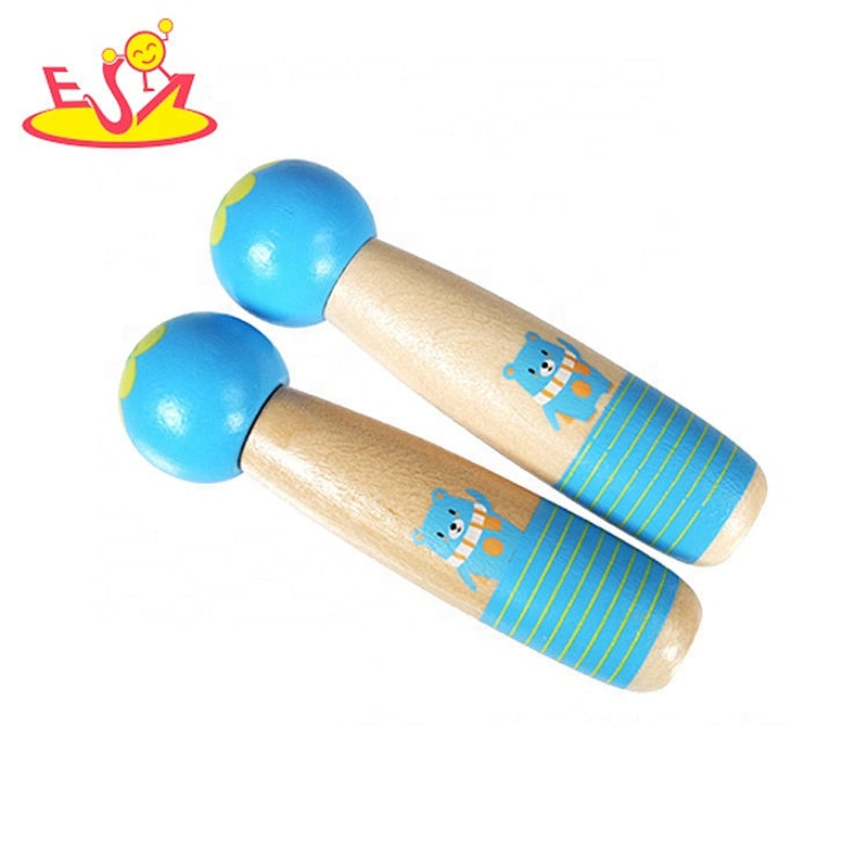 wholesale preschool wooden kids jump rope with high quality W01A372A