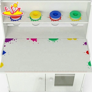 High quality white wooden kids drawing desk for wholesale W08H305