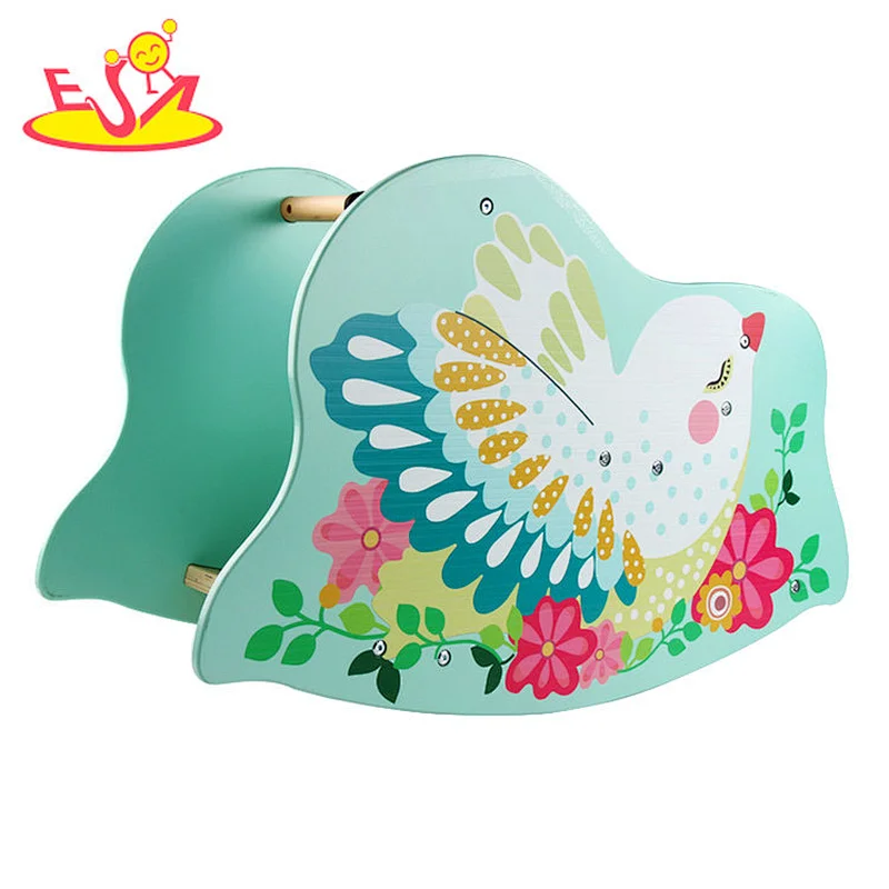 New arrival baby lovely wooden rocking horse toy for wholesale  W16D129B