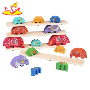 wholesale cheap stacking wooden balance toys for kids W11F090