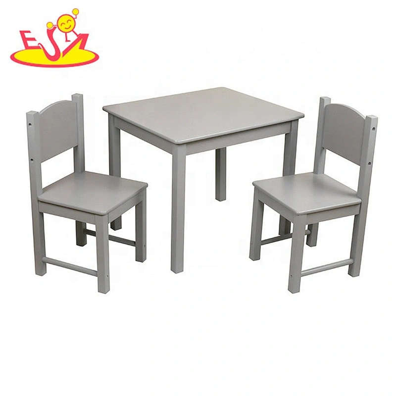 2021 High quality preschool study wooden kids table and chairs for wholesale W08G301A
