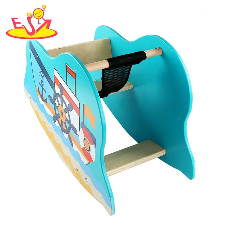 High quality baby lovely wooden rocking horse toy for wholesale  W16D129E
