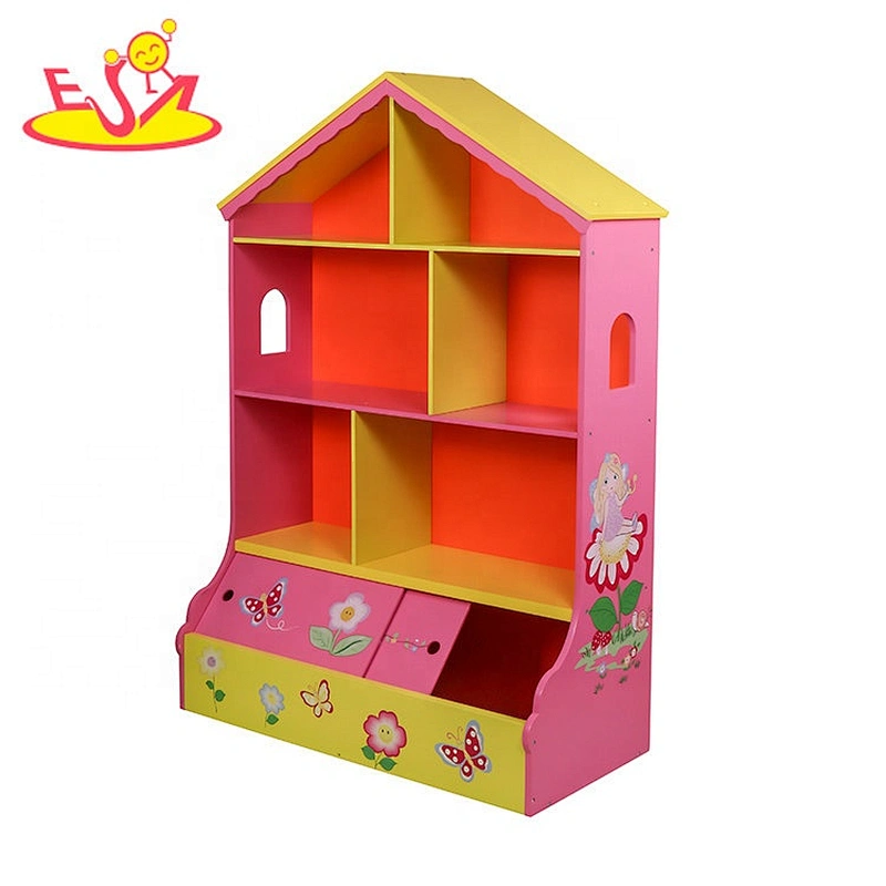 Wholesale multi grid wooden small storage shelf used in home or kindergarten W08C317
