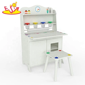High quality white wooden kids drawing desk for wholesale W08H305