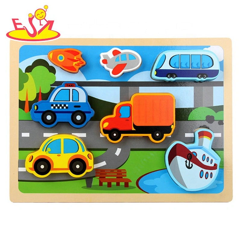 Customize animals wooden chunky jigsaw puzzles for kids W14D109