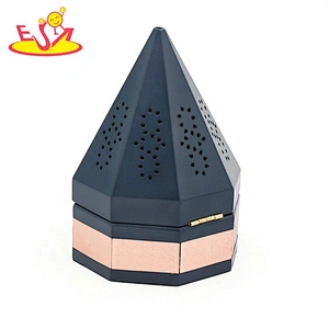 2021new release wholesale cheap Incense burner top wooden W02A357