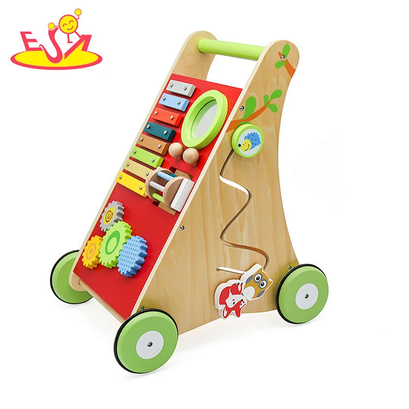 2021 Customize baby activity fun wooden Baby walker W16E148