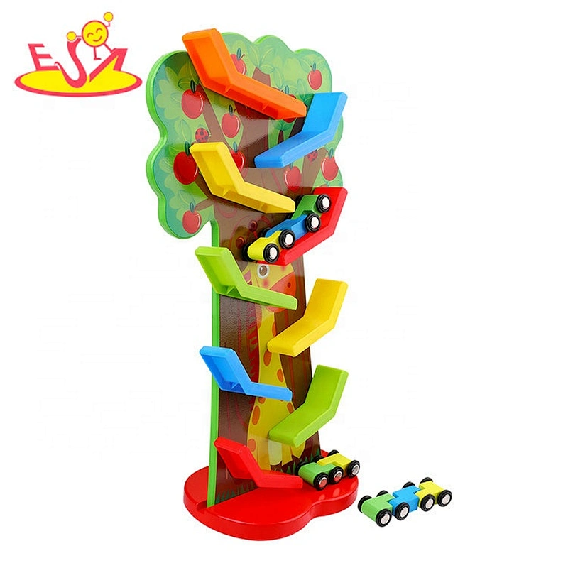 New arrival educational baby wooden track car toys for gift W04E094