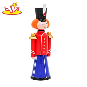 Customize christmas ornaments wooden nutcracker set for wholesale W06D160
