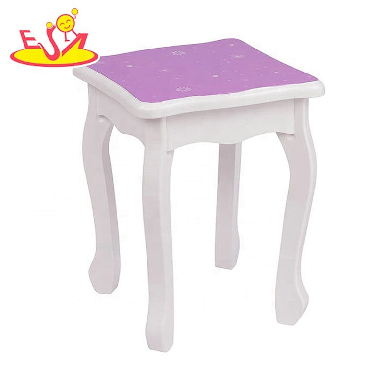 On sale children wooden dressing table set with mirror W08H126B