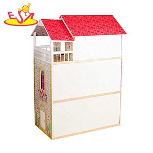 2021 New hottest miniature wooden doll house set for girls W06A378