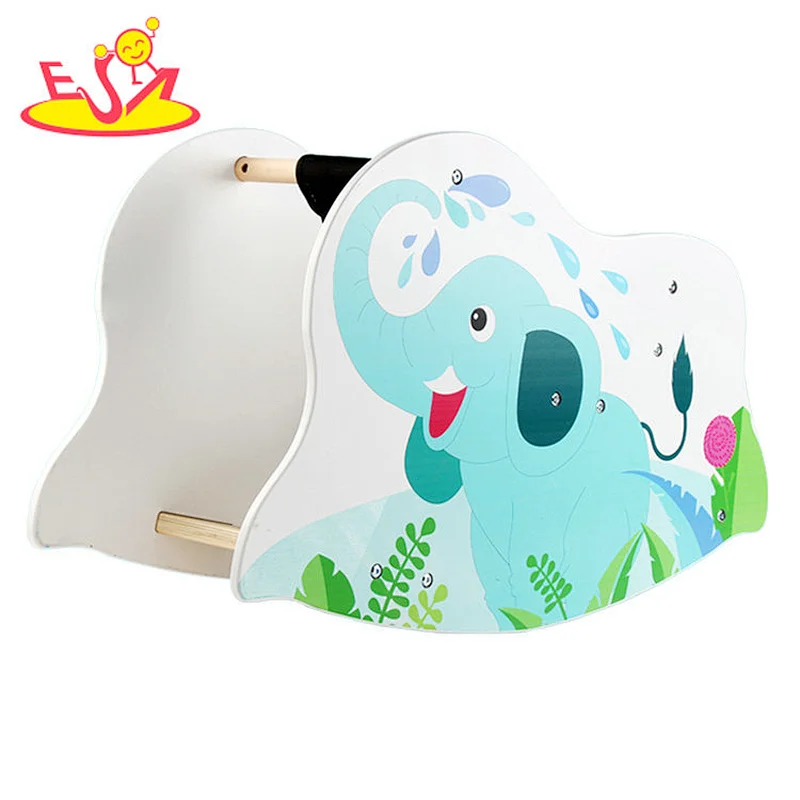 High quality baby lovely wooden rocking horse toy for wholesale  W16D129E