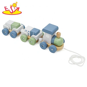 2021 New hottest educational wooden block train toy for kids W04A528