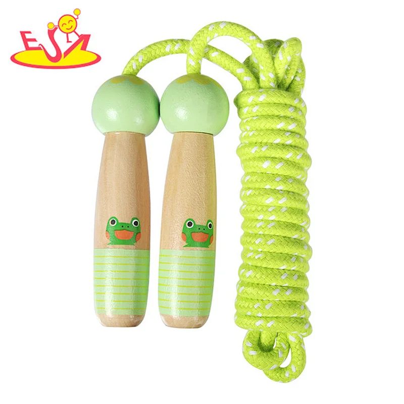 wholesale high quality wooden kids jump rope with CUSTOMIZE  W01A372D