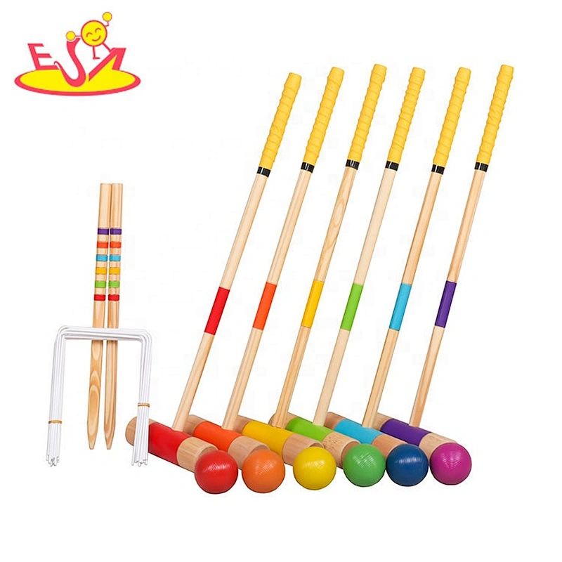 High quality outdoor wooden cricket set with LOGO customize W01D062