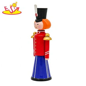 Customize christmas ornaments wooden nutcracker set for wholesale W06D160