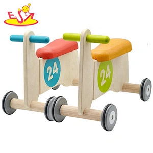 2021 Wholesale lightweight toddler kick scooter wooden kids push scooter  W16B011B