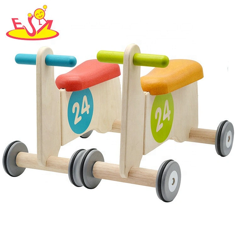 2021 Wholesale lightweight toddler kick scooter wooden kids push scooter  W16B011B