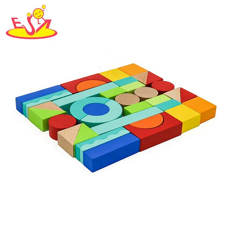 2021 wholesale pull car designed wooden Blocks car for toddlers W13C044
