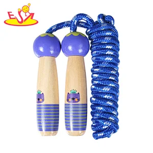 wholesale high quality wooden kids jump rope with CUSTOMIZE  W01A372D