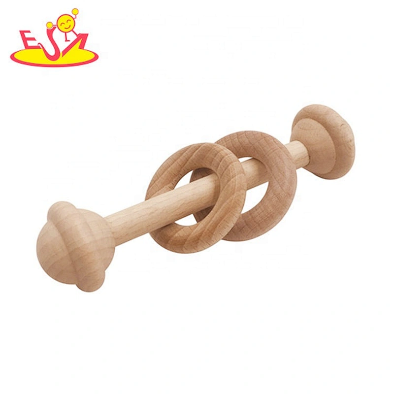 High quality grasping wooden kids rattle set for wholesale W08K296