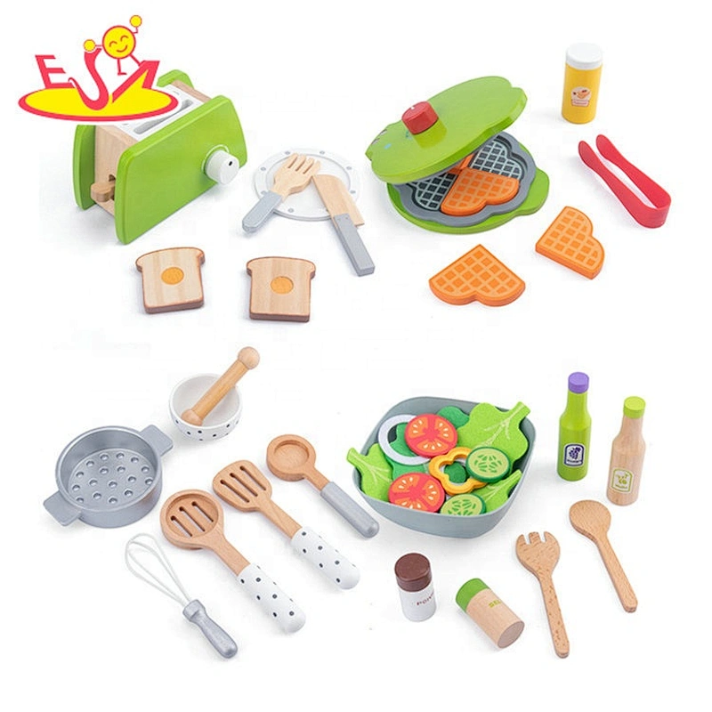 hot selling pretend wooden play cooking sets for children W10D284