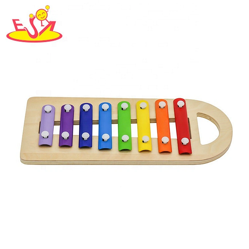 Customize educational wooden xylophone and hammer toy for kids W07C091