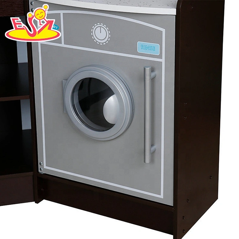 Best sale big wooden kids kitchen play set for pretend play W10C607