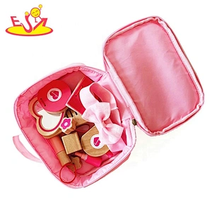 2020 New released pink wooden girls play makeup for wholesale W10D275