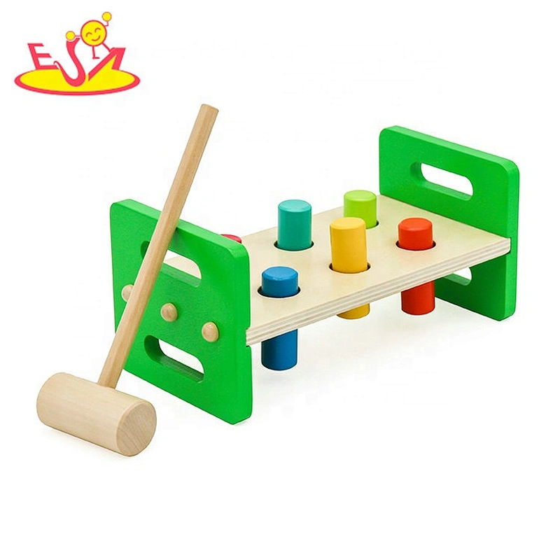New design preschool wooden hammering pounding toy for children W11G067
